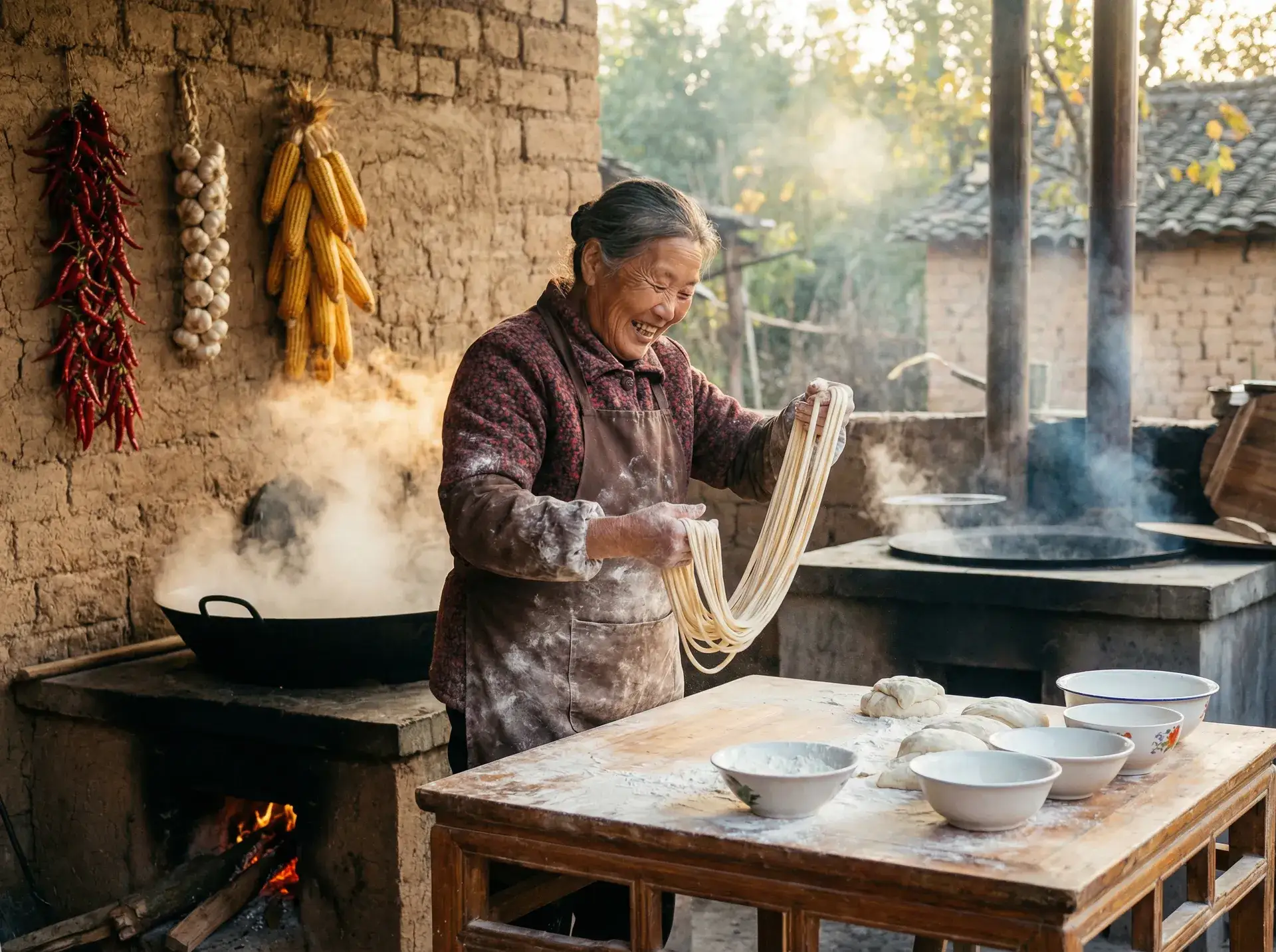 农家大嫂手擀面 - 三圾片在线观看 乡村美食